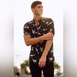 Men's Casual Short Sleeve Shirt Size XXL